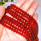 6mm Natural Hessonite Garnet Beads String Crystal Healing Bulk Wholesale