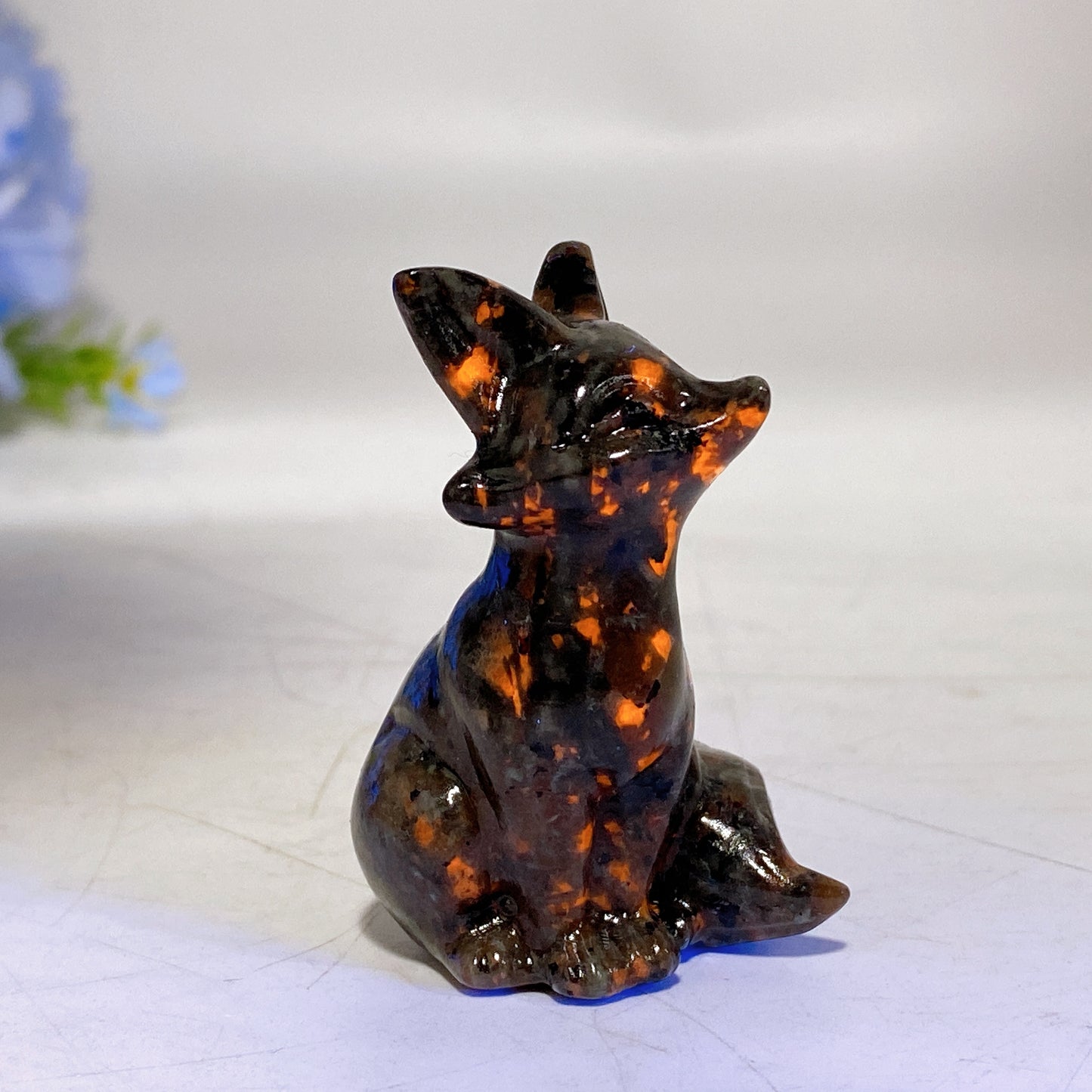 2.1"-2.3" Crystal Fox Carving Crystal Healing Bulk Wholesale