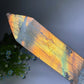 42cm Large Sunset Flash Labradorite Tower with Wooden Stand Bulk Wholesale