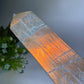 42cm Large Sunset Flash Labradorite Tower with Wooden Stand Bulk Wholesale