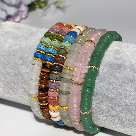 6mm Mixed Crystal Bracelet  Bulk Wholesale