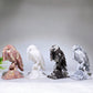 4.6" Natural Crystal Raven with Prophecy Carving Wholesale New Arrival