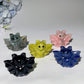 1.6" Mixed Crystal Bat Carvings Bulk Wholesale