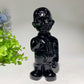 5.4" Black Obsidian Killer Carvings Bulk Wholesale