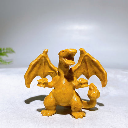 2.2" Natural Crystal Pokemon Charmander Carving Wholesale New Arrival