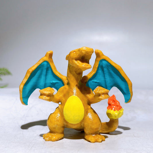 2.2" Natural Crystal Pokemon Charmander Carving Wholesale New Arrival