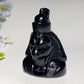 3.0"-4.7" Black Obsidian Egypt Carvings Bulk Wholesale