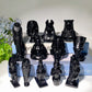 3.0"-4.7" Black Obsidian Egypt Carvings Bulk Wholesale