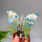 Natural Crystal Butterfly with Fixed Metal Stand Wholesale New Arrival