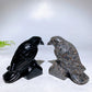 4.2" Natural Crystal Raven Carving Wholesale New Arrival