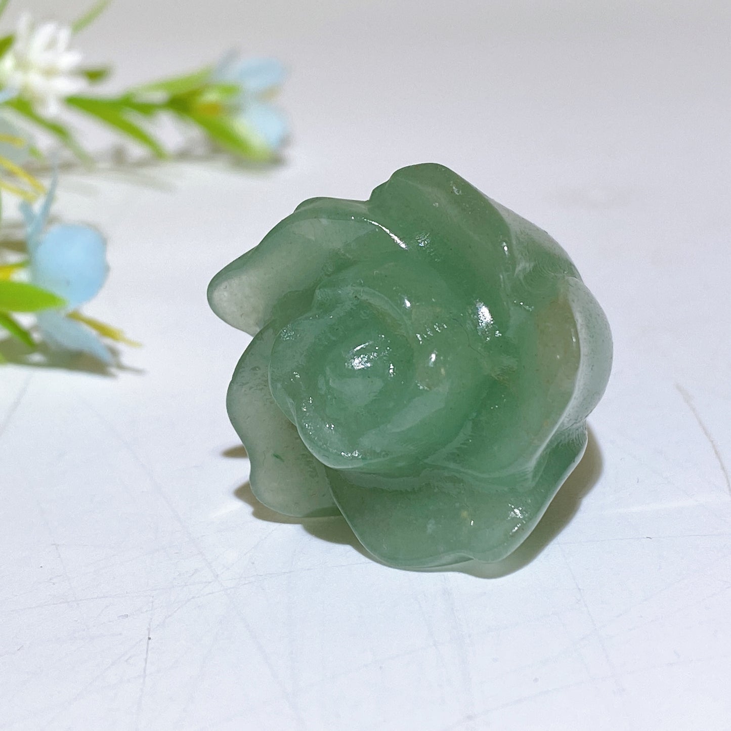 1.1" Crystal Flower Carvings Bulk Wholesale