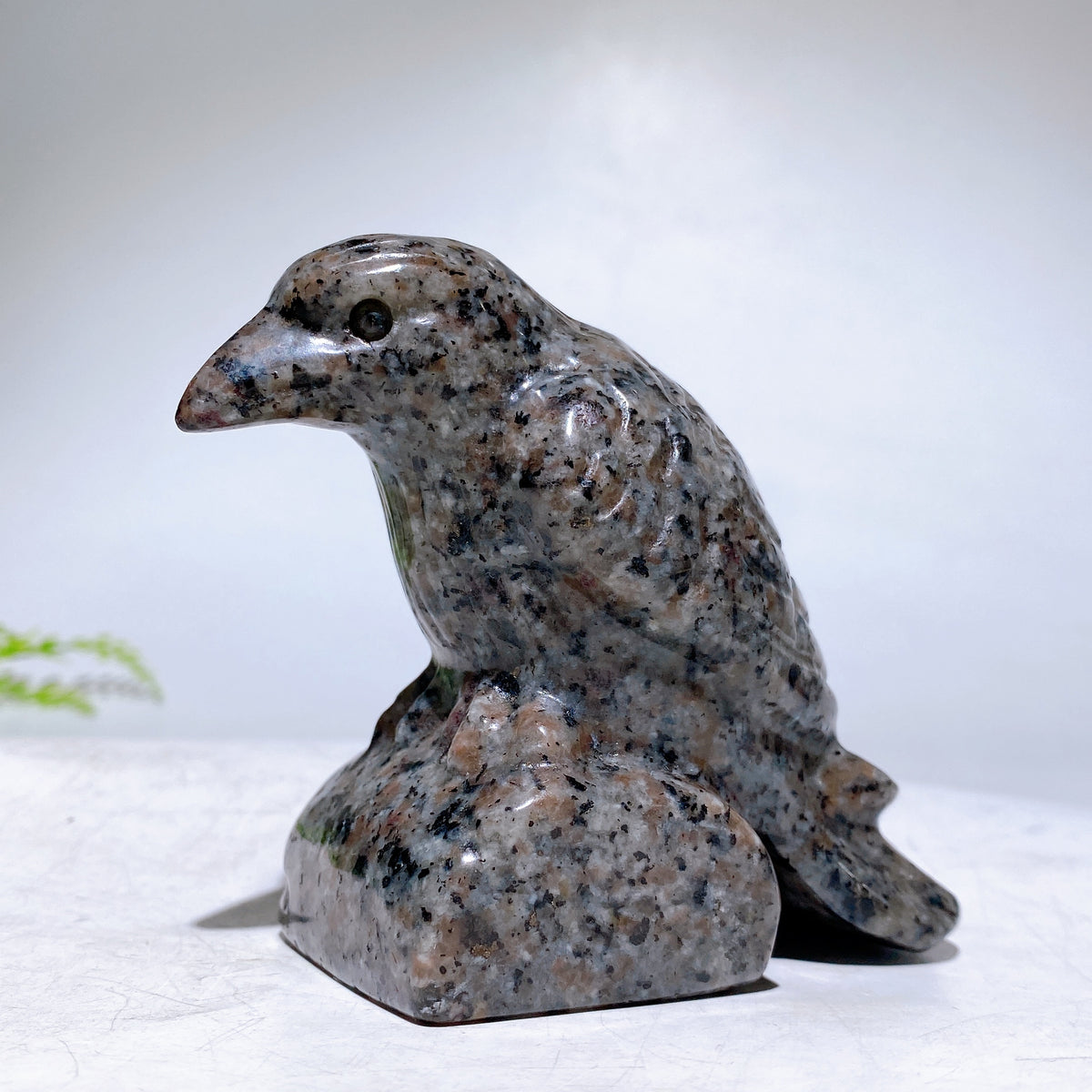4.2" Natural Crystal Raven Carving Wholesale New Arrival