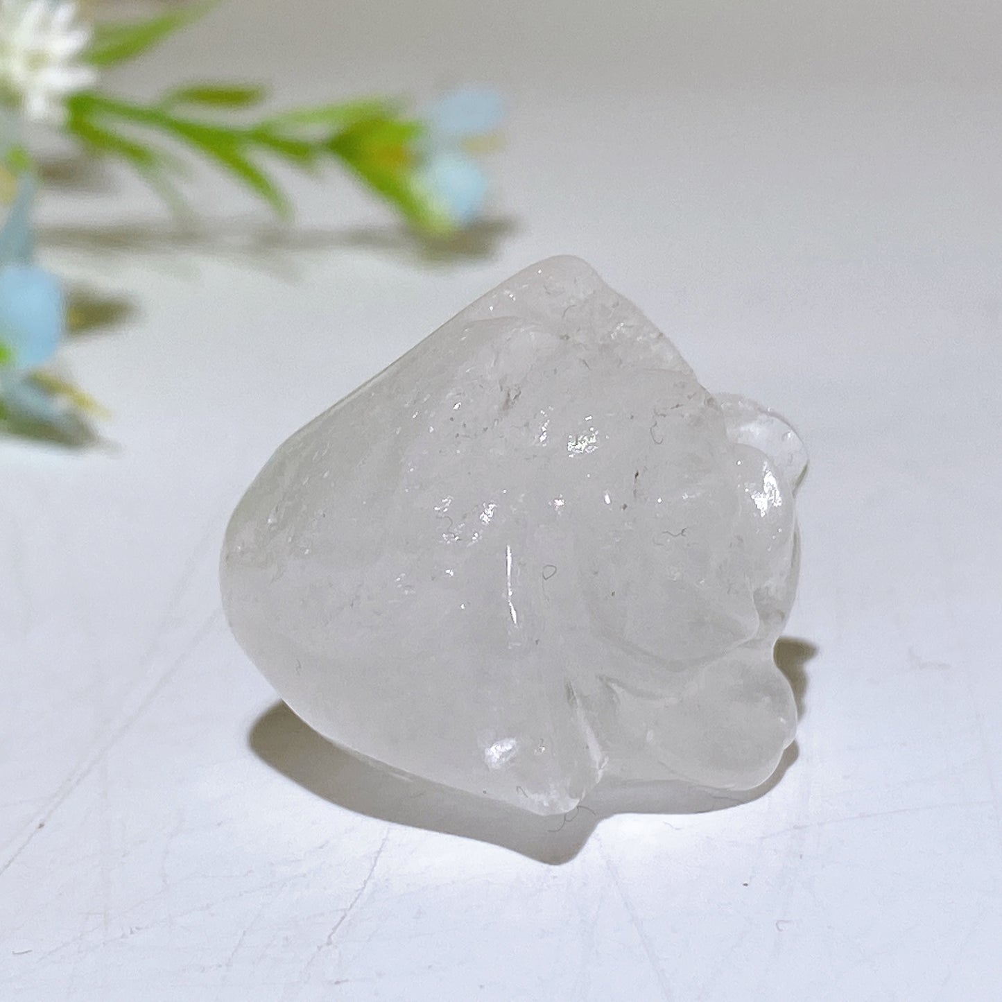 1.1" Crystal Flower Carvings Bulk Wholesale