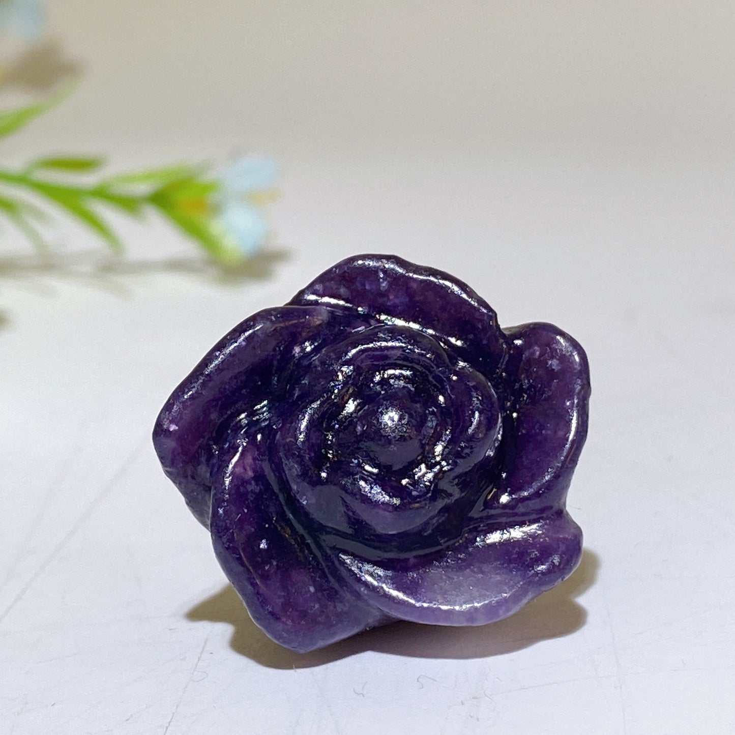 1.1" Crystal Flower Carvings Bulk Wholesale