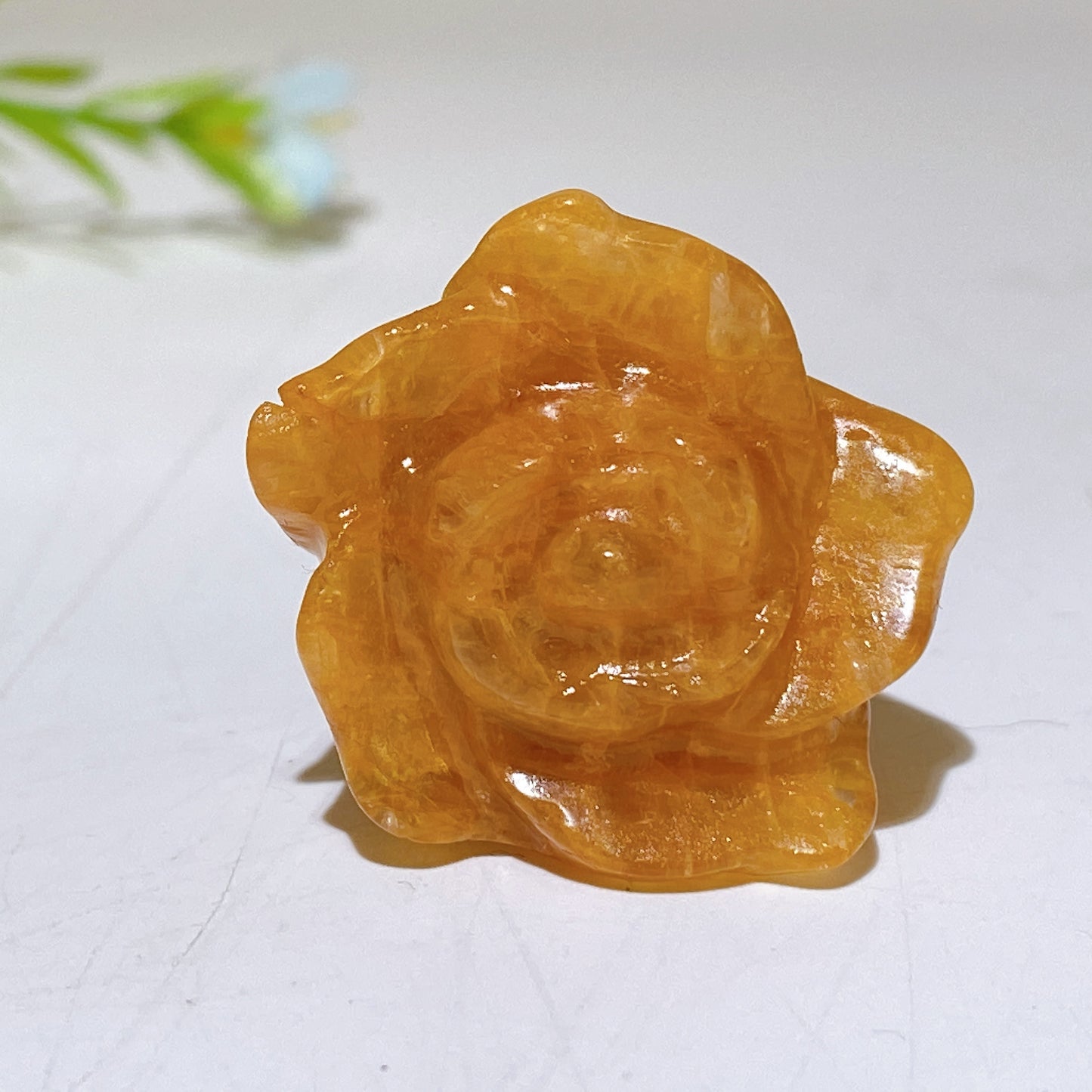 1.1" Crystal Flower Carvings Bulk Wholesale