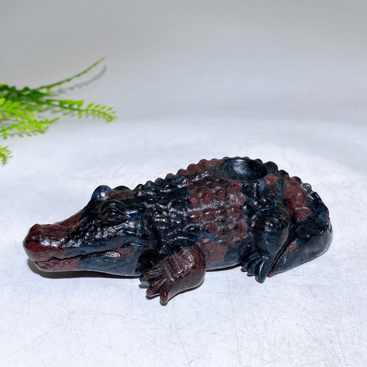 5.1" Crystal Crocodile Sphere Holder Wholesale