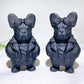 3.9" Black Obsidian Dog Carving Wholesale