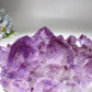 5.2" Large Unique Amethyst Cluster Goot Head Carving Crystal Healing Bulk Wholesale