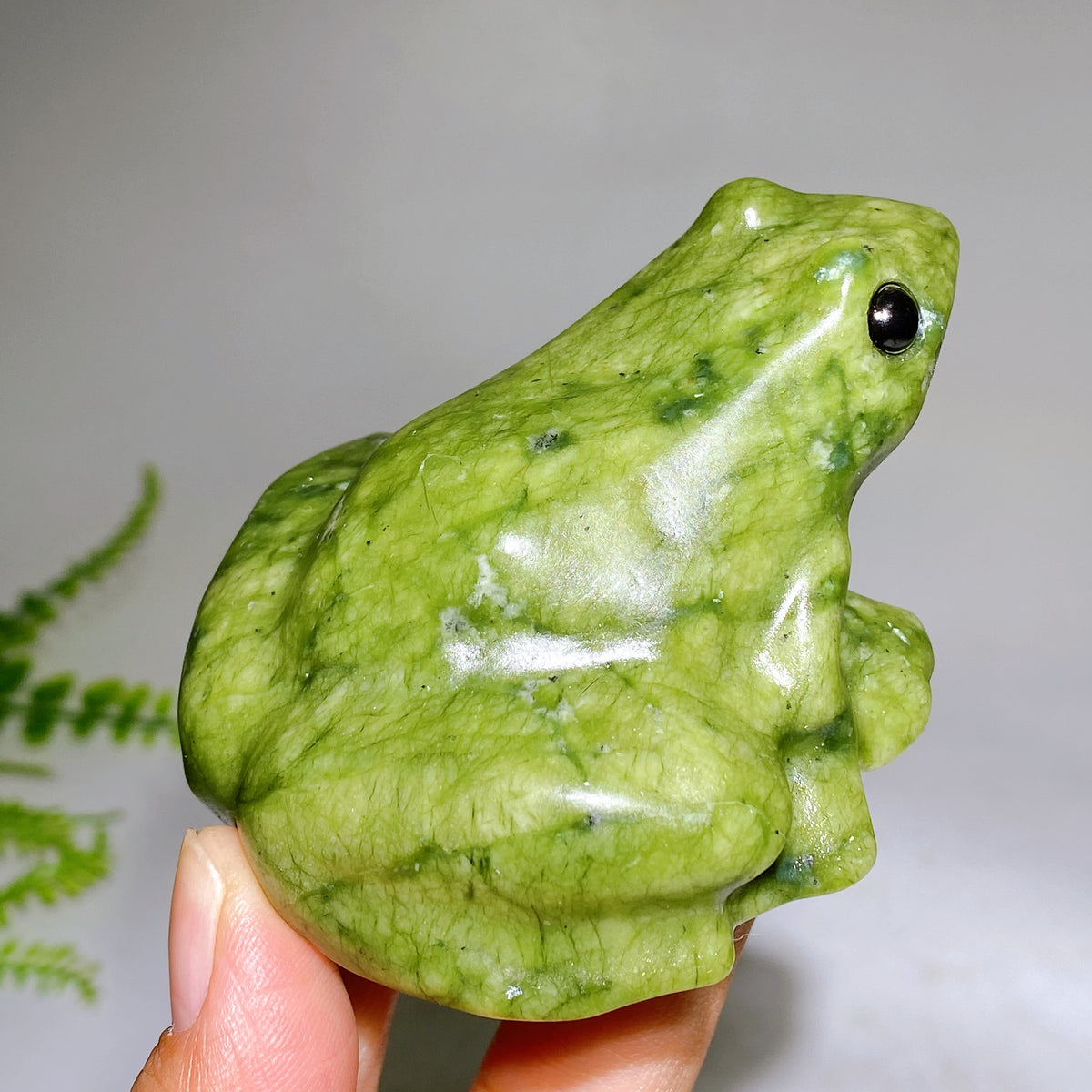 3.3" Serpentine Frog Carving Wholesale