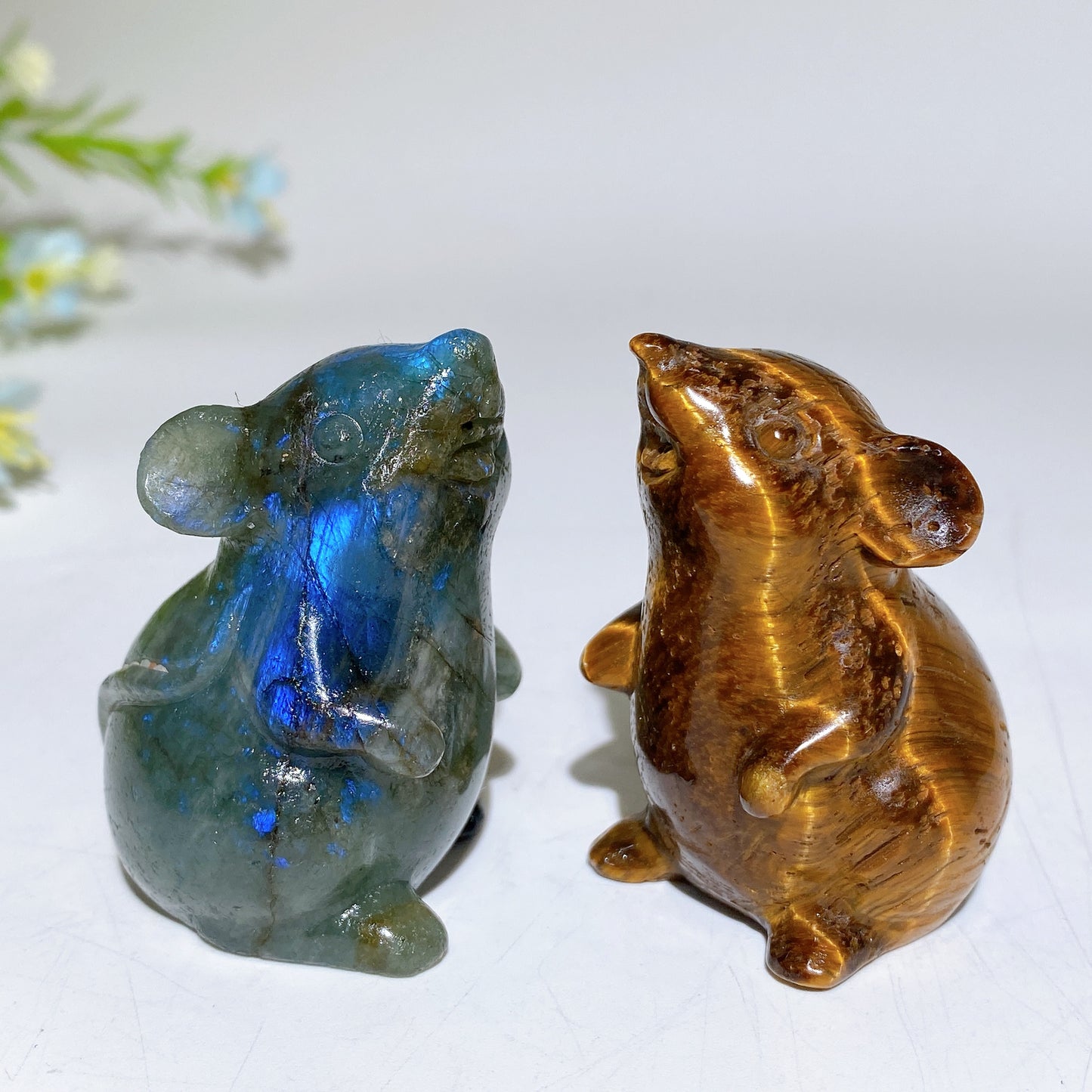 2.0" Crystal Mouse Carvings Bulk Wholesale