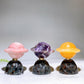 2.5" Natural Crystal Spinning UFO Carving on Yooperlite Base Wholesale