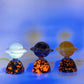 2.5" Natural Crystal Spinning UFO Carving on Yooperlite Base Wholesale