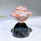 2.5" Natural Crystal Spinning UFO Carving on Yooperlite Base Wholesale