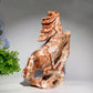 18cm Chocolate Calcite Horse Carvings Bulk Wholesale