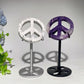 2.3" Crystal Peace Sign Carvings with Stand Crystal Healing Bulk Wholesale