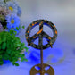 2.3" Crystal Peace Sign Carvings with Stand Bulk Wholesale