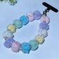 15cm Crystal with Colorful Pompon Phone Hanging Ornament Crystal Healing Bulk Wholesale