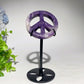 2.3" Crystal Peace Sign Carvings with Stand Bulk Wholesale