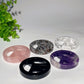 2.3" Crystal Peace Sign Carvings with Stand Crystal Healing Bulk Wholesale