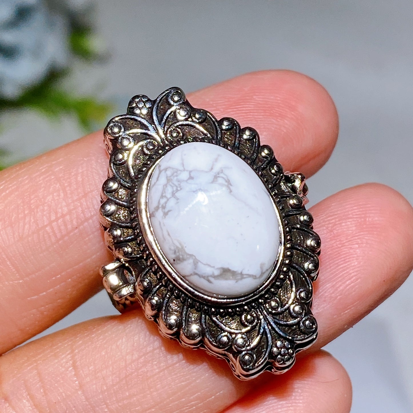 Cooper Silver Plated Crystal Poison Ring Crystal Healing Bulk Wholesale