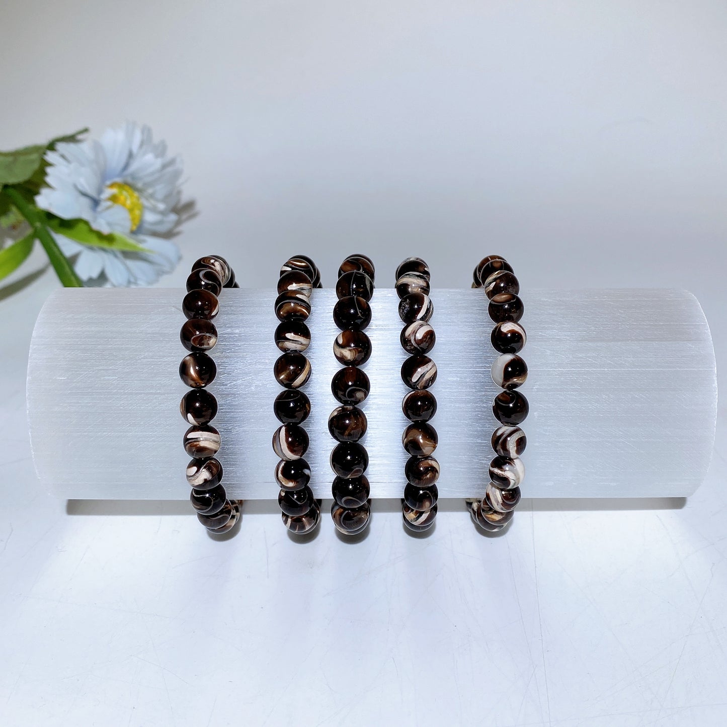 15cm Selenite Cylinder Bracelet Holder Bulk Wholesale