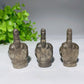 1.9" Pyrite Middle Finnger Gesture Carvings Bulk Wholesale