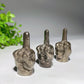 1.9" Pyrite Middle Finnger Gesture Carvings Bulk Wholesale