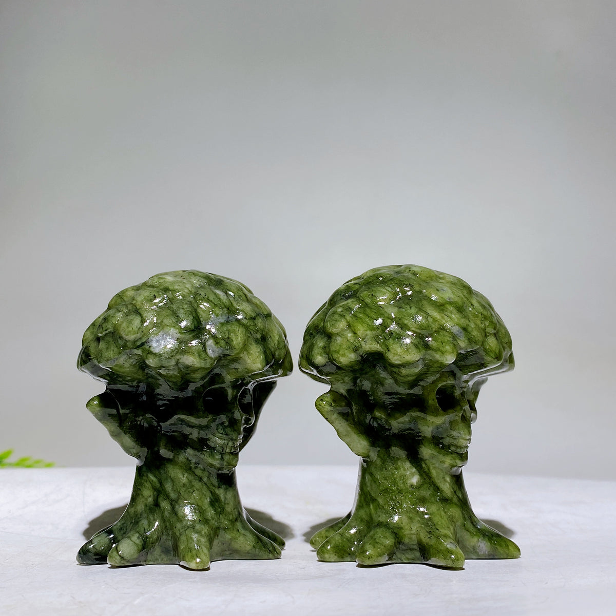 2.4" Serpentine Tree with Skull Face Carving Wholesale