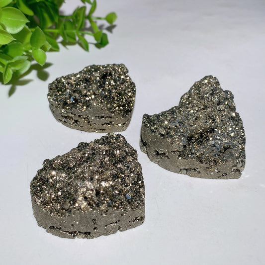 1.8"-2.0" Pyrite Raw Stone Heart Bulk Wholesale