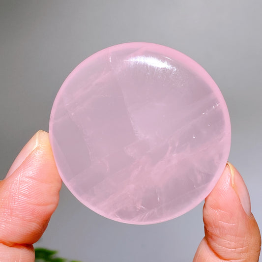 1.8"-2.0" High Quality Rose Quartz Round Palm Wholesale