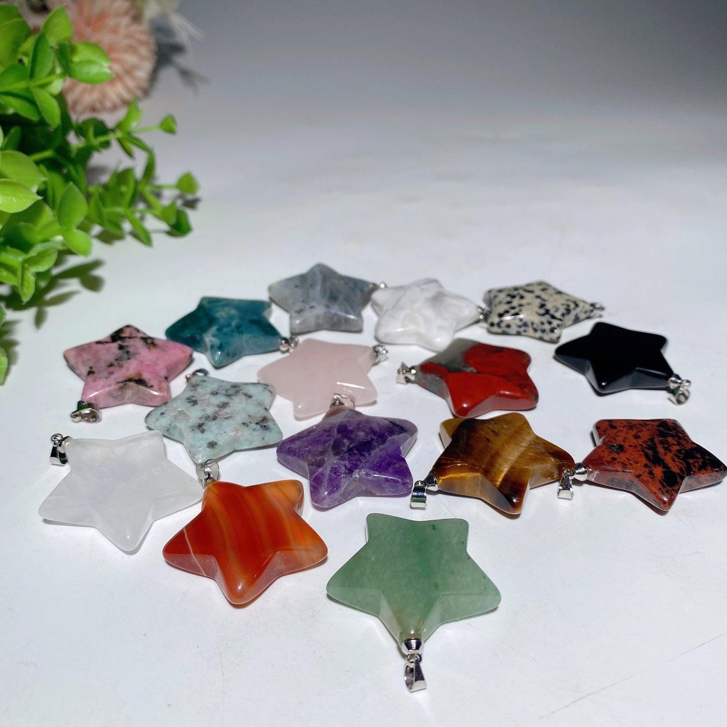 1.2" Mixed Crystal Moon Star Pendant Bulk Wholesale