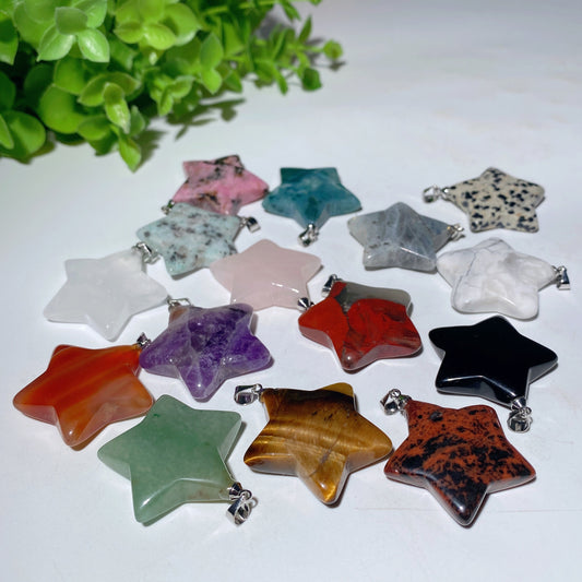 1.2" Mixed Crystal Moon Star Pendant Bulk Wholesale