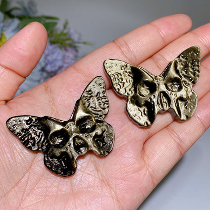 Crystal Skull Butterfly Carving Crystal Healing Bulk Wholesale