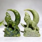 4.1" Crystal Wolf with Moon Carving Wholesale