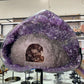 62cm Large Unique Amethyst Cluster Spade Heart Shape Specimen with Stand