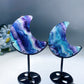 Rainbow Fluorite Moon Carving with Stand Crystal Healing Bulk Wholesale
