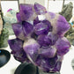 42cm Large Unique Amethyst Cluster Specimen with Stand