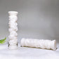 White Jade Pillar with Dragon Relievo Carving Wholesale