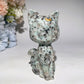 3.8" Mixed Crystal Cat Carvings Crystal Healing Bulk Wholesale