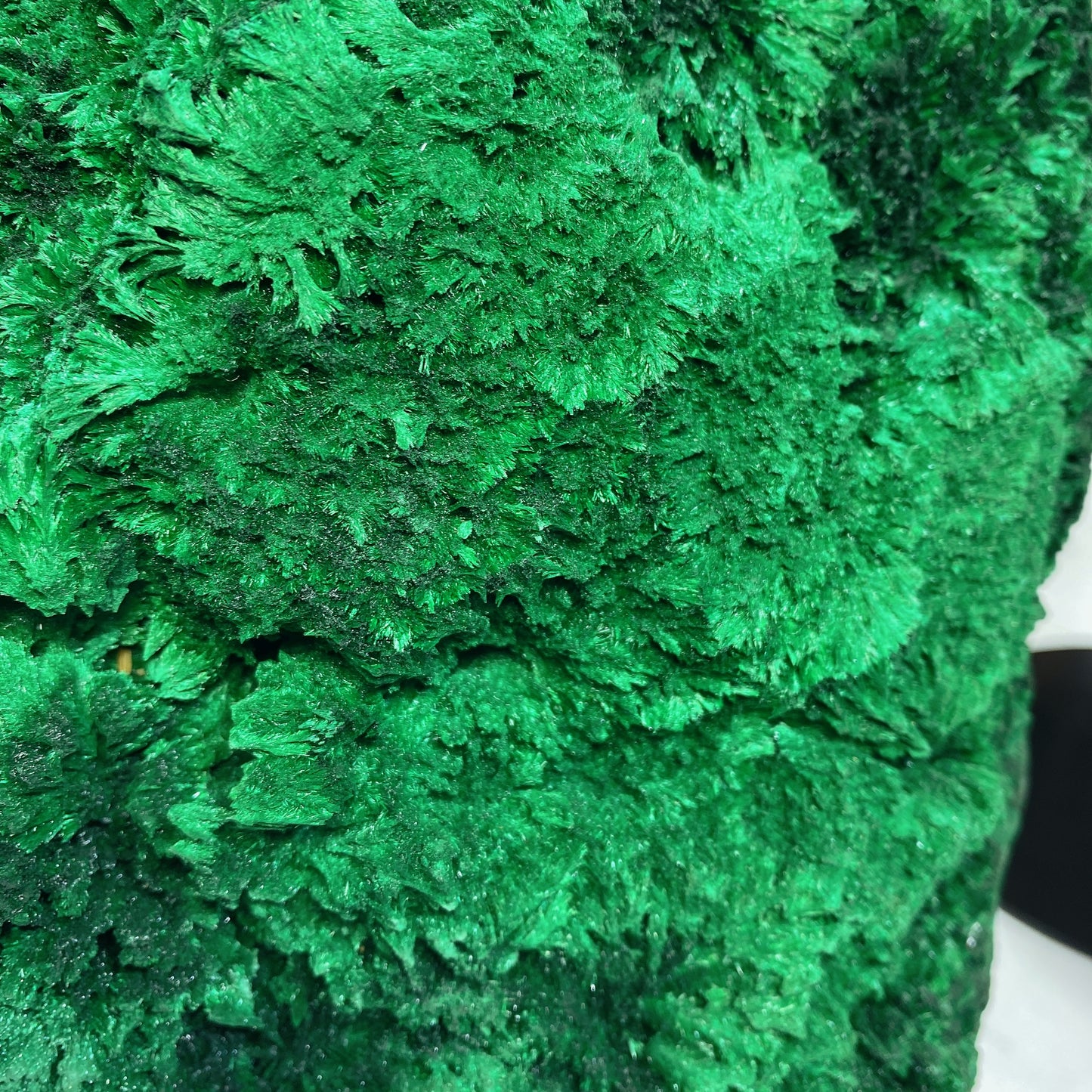 42cm Large Unique Raw Malachite Specimen with Stand